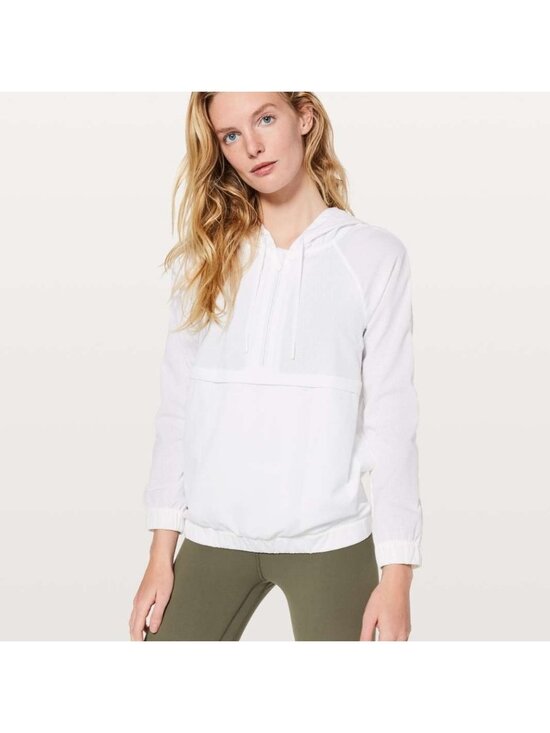 lululemon athletica Jackets & Blazers - Lululemon Pack Light 1/2 Zip Pullover White
